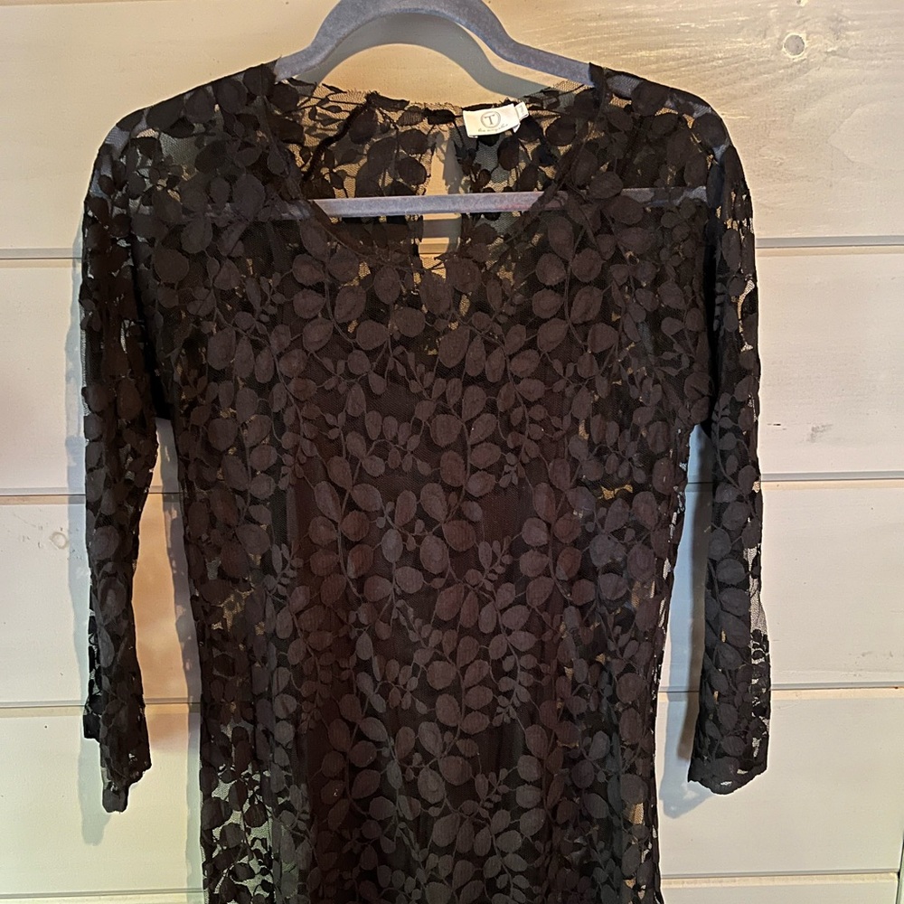 Black lace dress